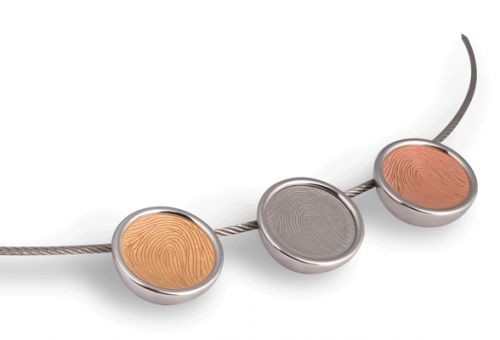 Individueller Erinnerungsschmuck mit dem Fingerabdruck Ihres verstorbenen Angehörigen